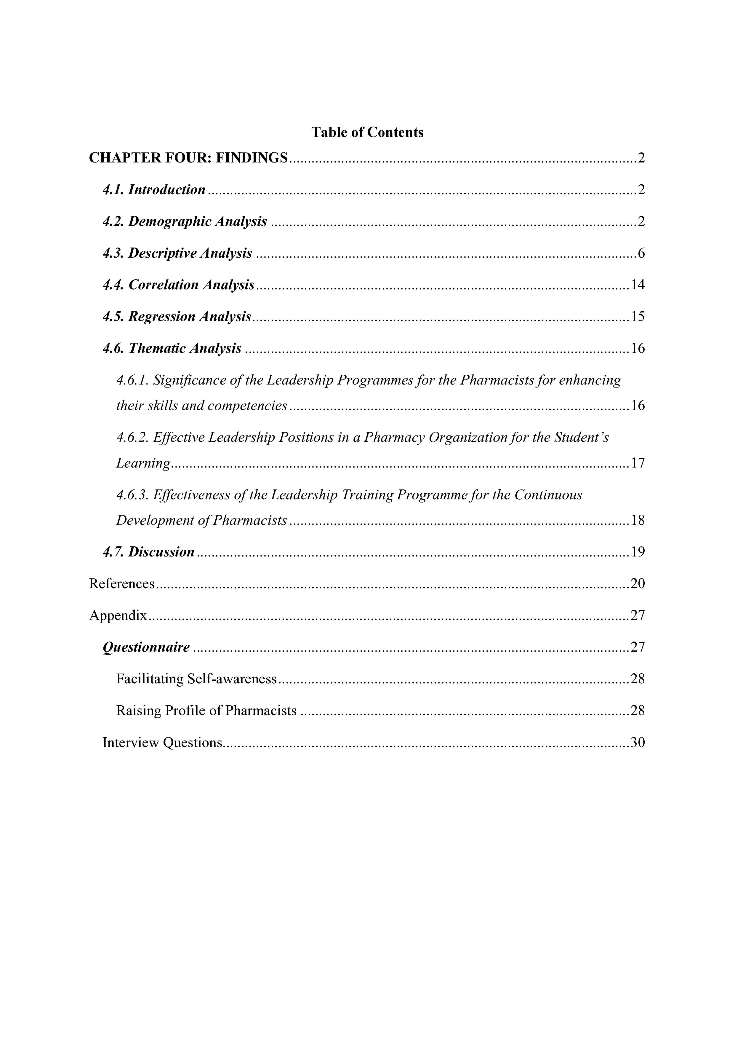 HR Dissertation Data Analysis Sample 1 | Research Experts Pro